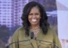 CPAC panel mulls Democrats replacing Biden with Michelle Obama at 2024 convention Former first lady Michelle Obama smiles as she speaks during a groundbreaking ceremony for the Obama Presidential Center in Chicago on Sept. 28, 2021. (AP Photo/Charles Rex Arbogast, File)