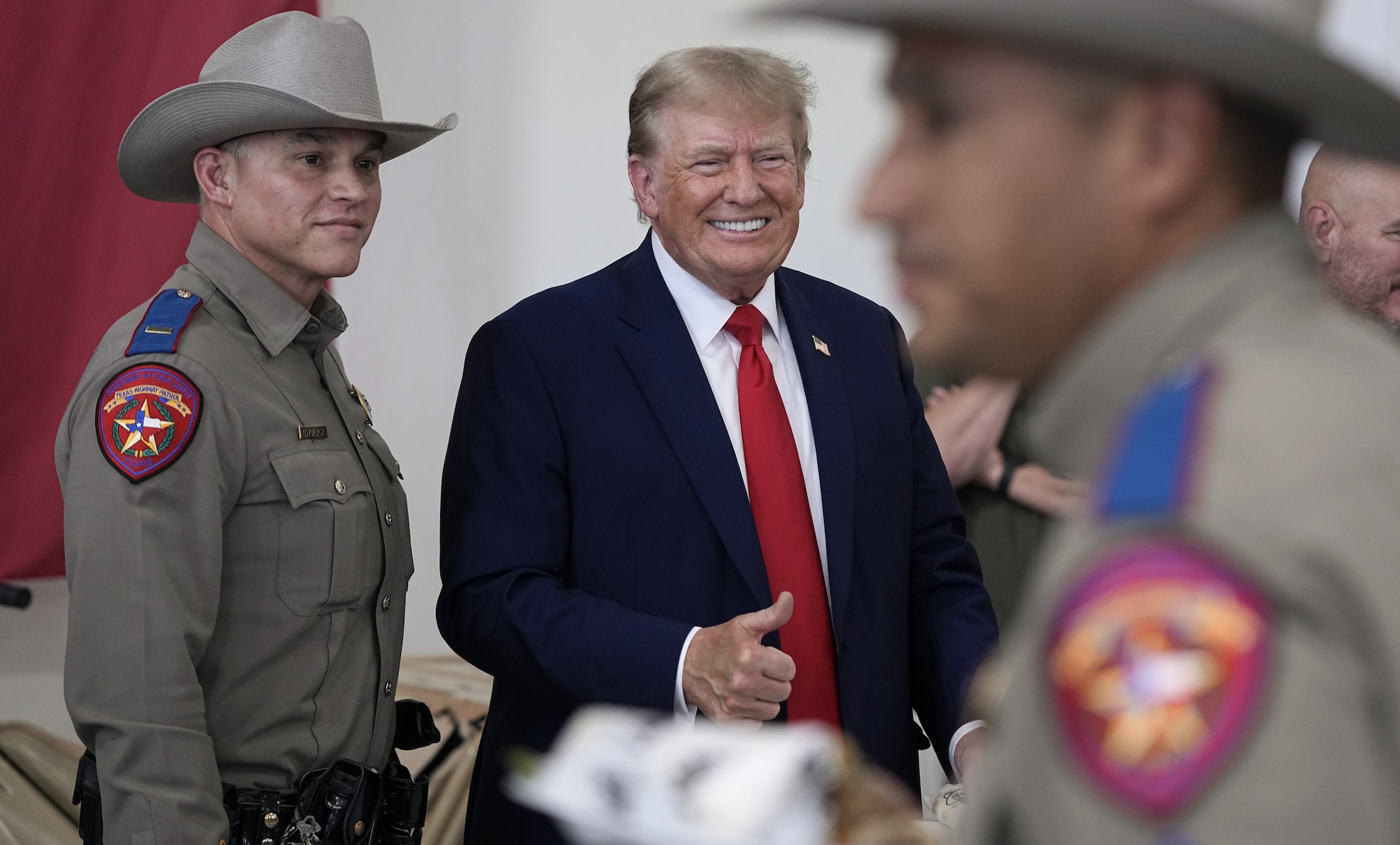 NextImg:WATCH LIVE: Donald Trump speaks during visit to southern border - Washington Examiner