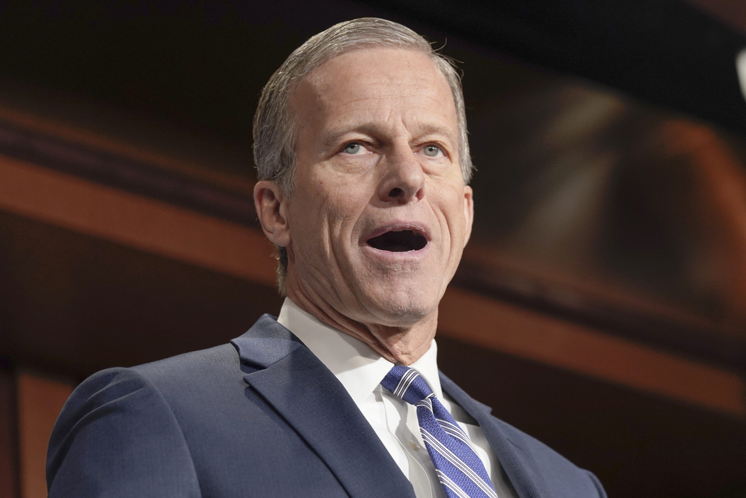 NextImg:Trump receives endorsement from No. 2 Senate Republican John Thune - Washington Examiner