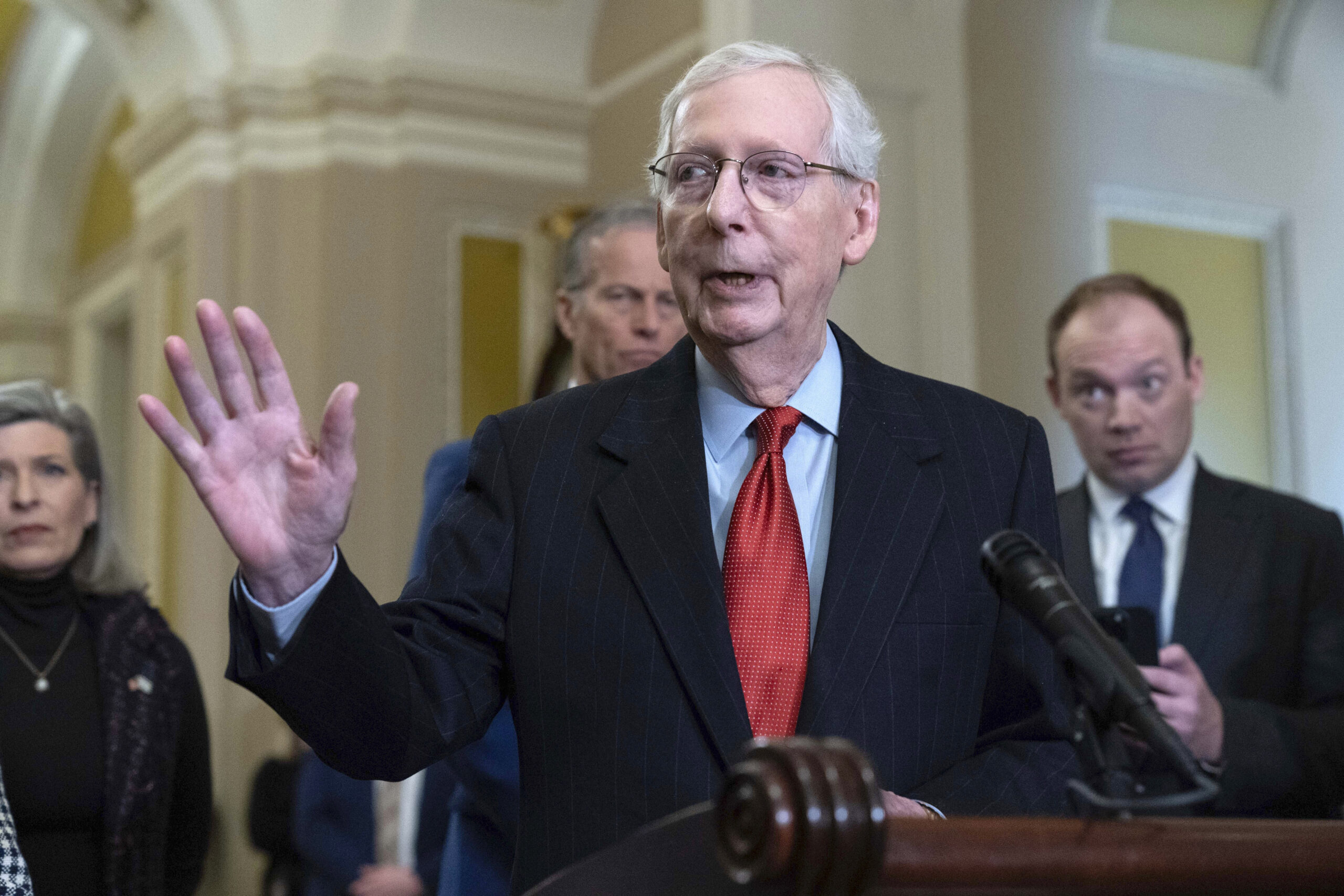 Mitch McConnell responds to GOP critics, refuses to step down despite failed 2022 coup