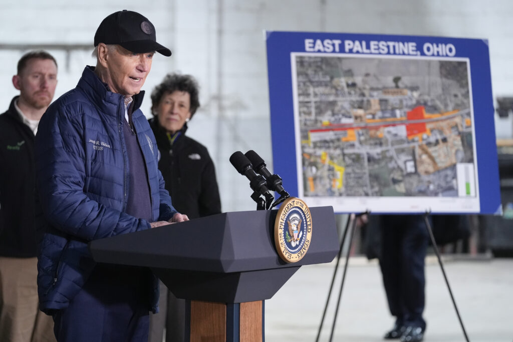 Biden touts that his administration has been in East Palestine, Ohio, ‘since day one’