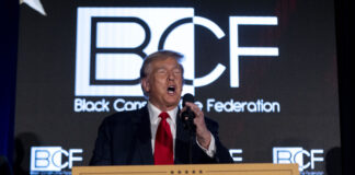 Donald Trump speaking at BCF