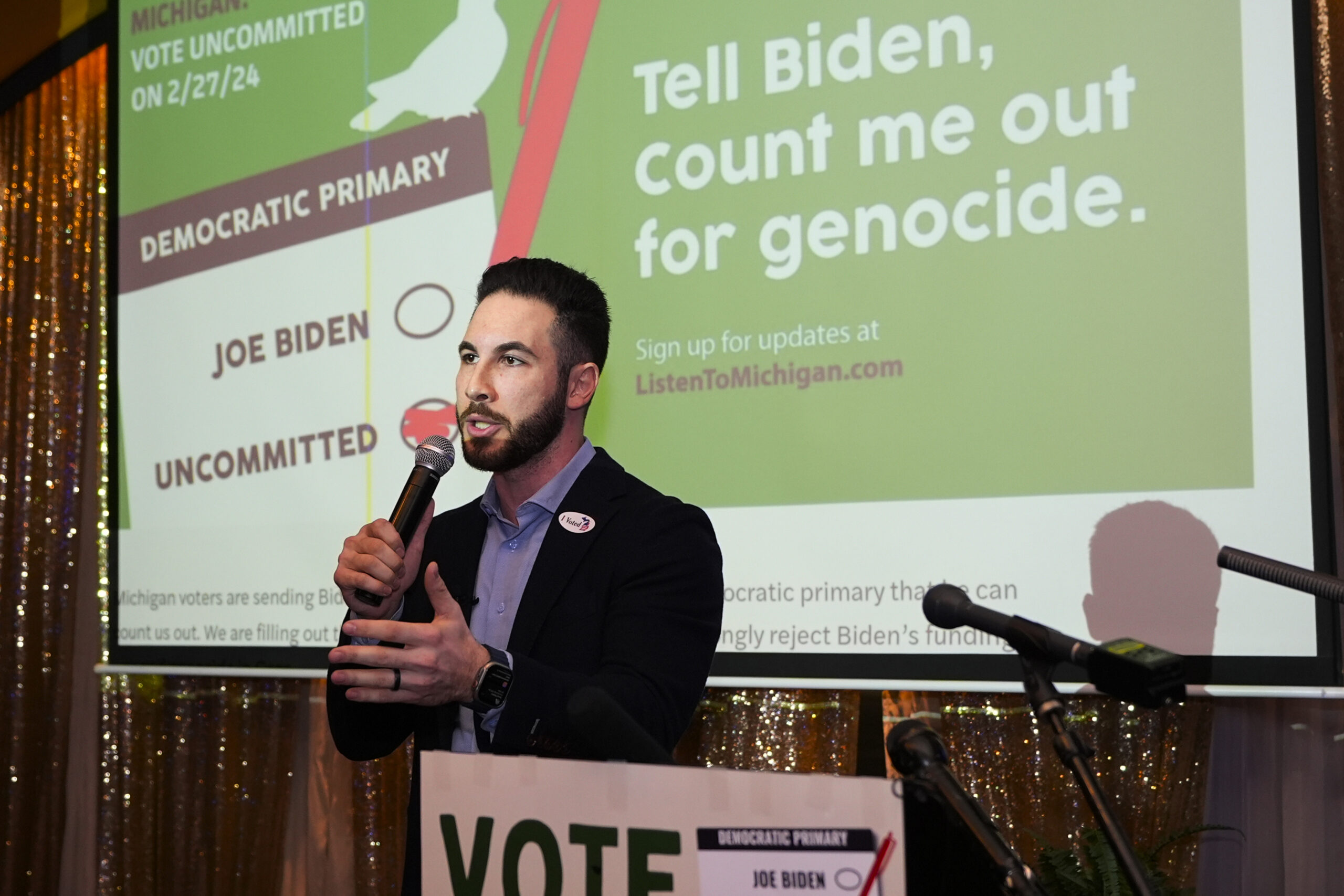 NextImg:Michigan Democrats host election Zoom call for Biden as protest campaign claims success - Washington Examiner
