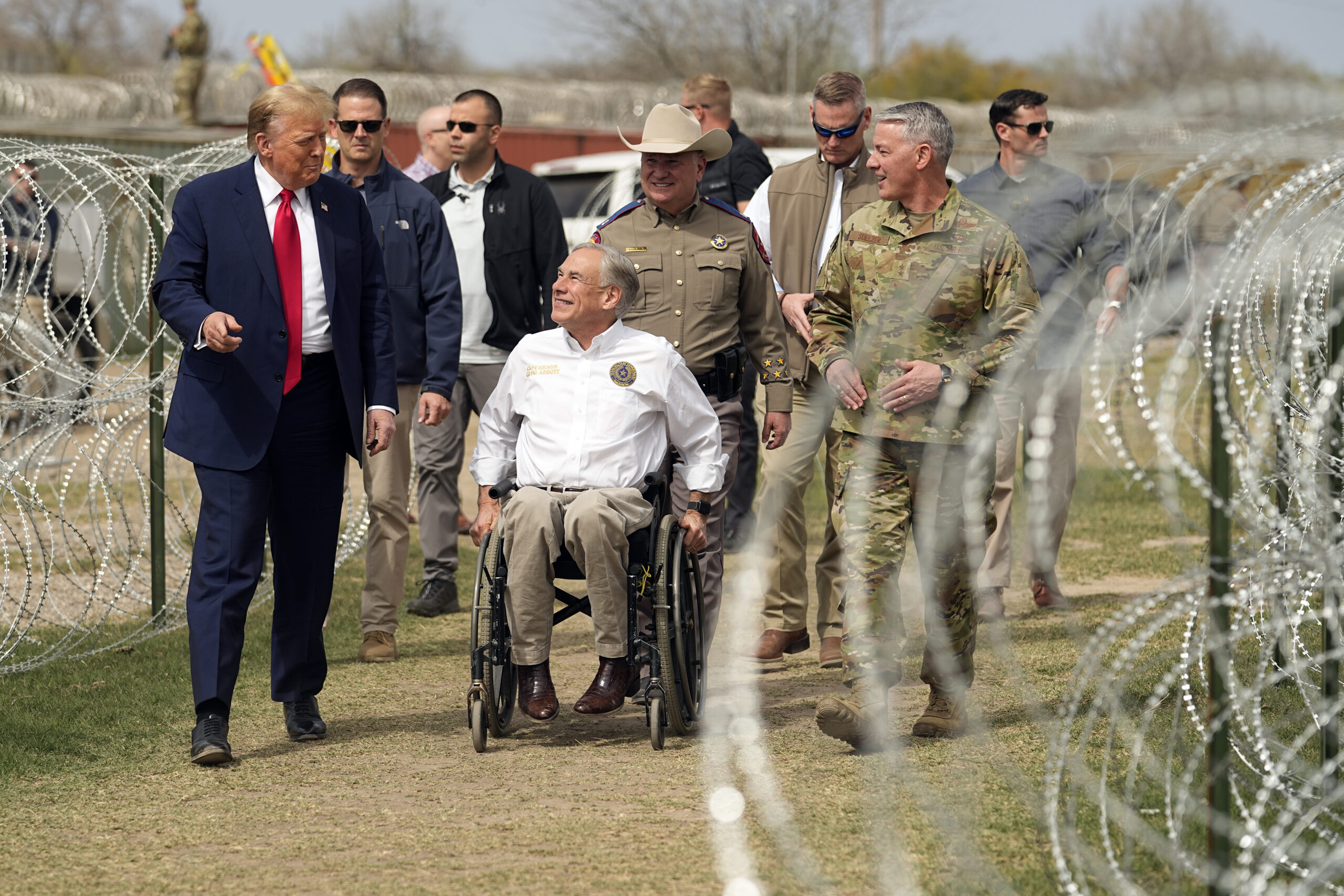 Trump accuses Biden of responsibility for Laken Riley’s murder during Texas border trip