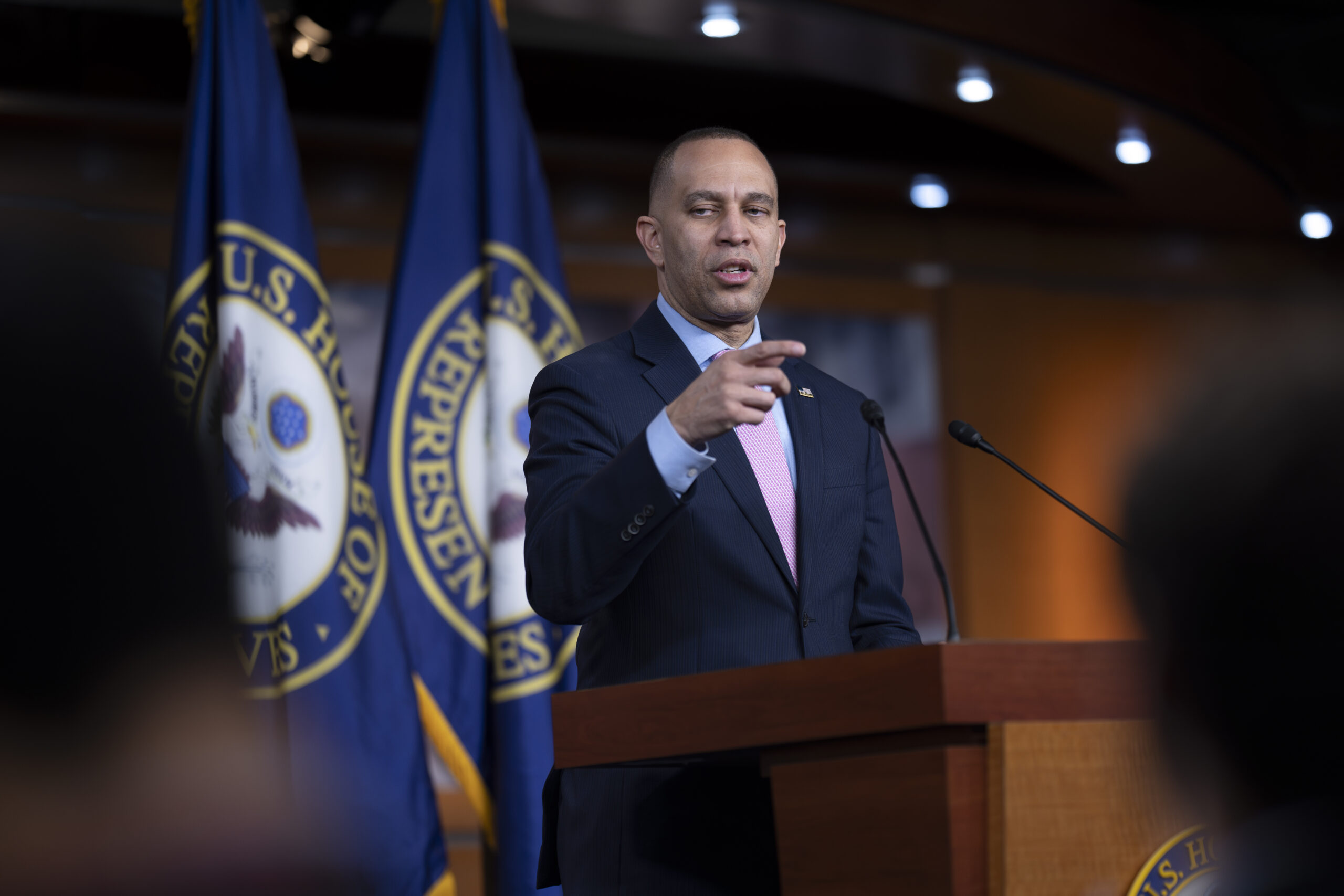 NextImg:Hakeem Jeffries hints at protecting Speaker Johnson should he buck ‘pro-Putin’ GOP faction stopping foreign aid bill - Washington Examiner