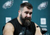 Philadelphia Eagles’ Jason Kelce stresses importance of fatherhood in announcing his retirement