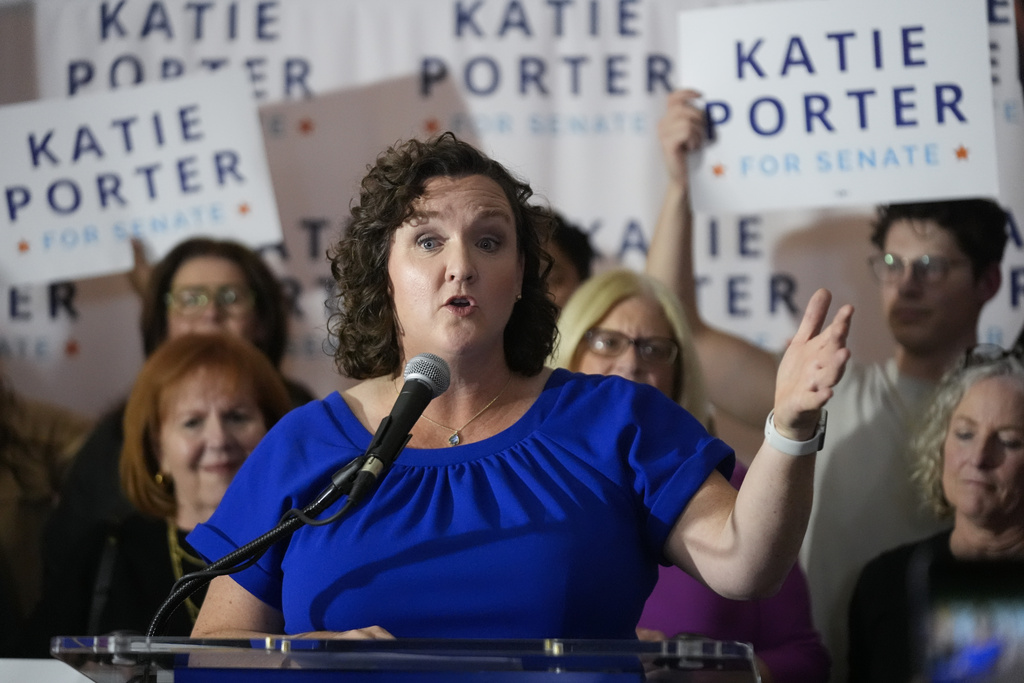 NextImg:Katie Porter joins the long line of election-denying Democrats - Washington Examiner