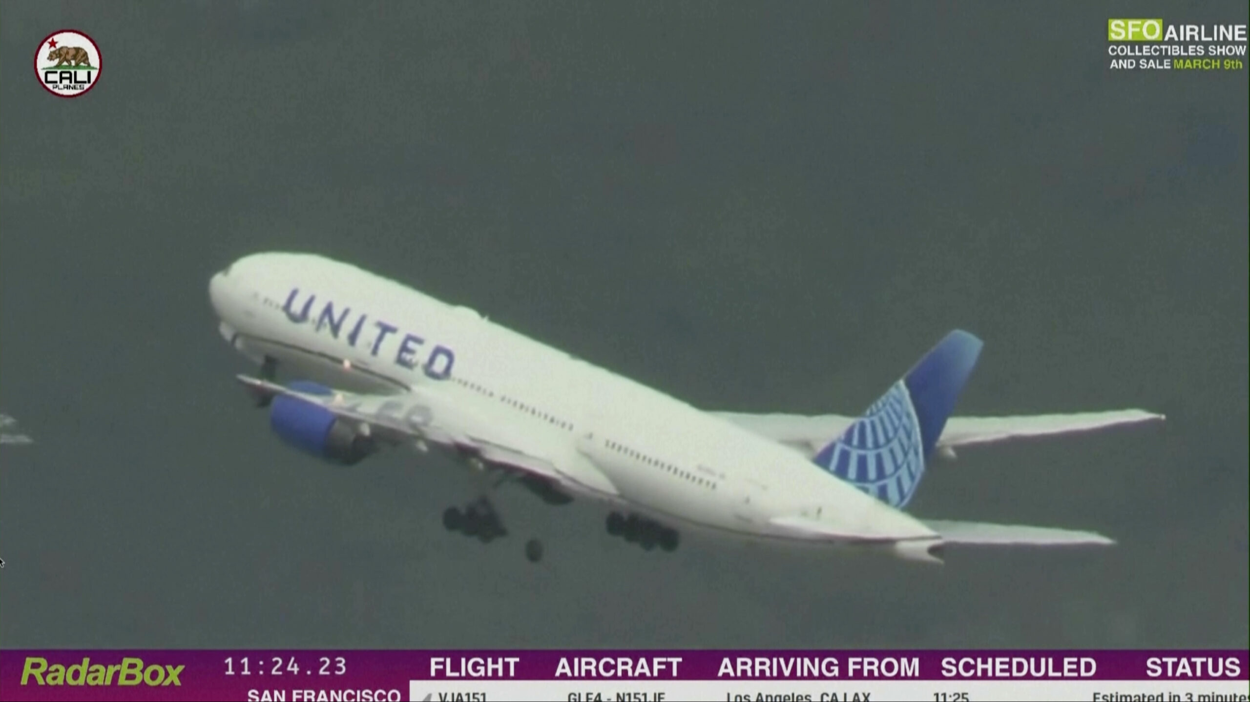 NextImg:Tire falls off airplane taking off at San Francisco International Airport - Washington Examiner