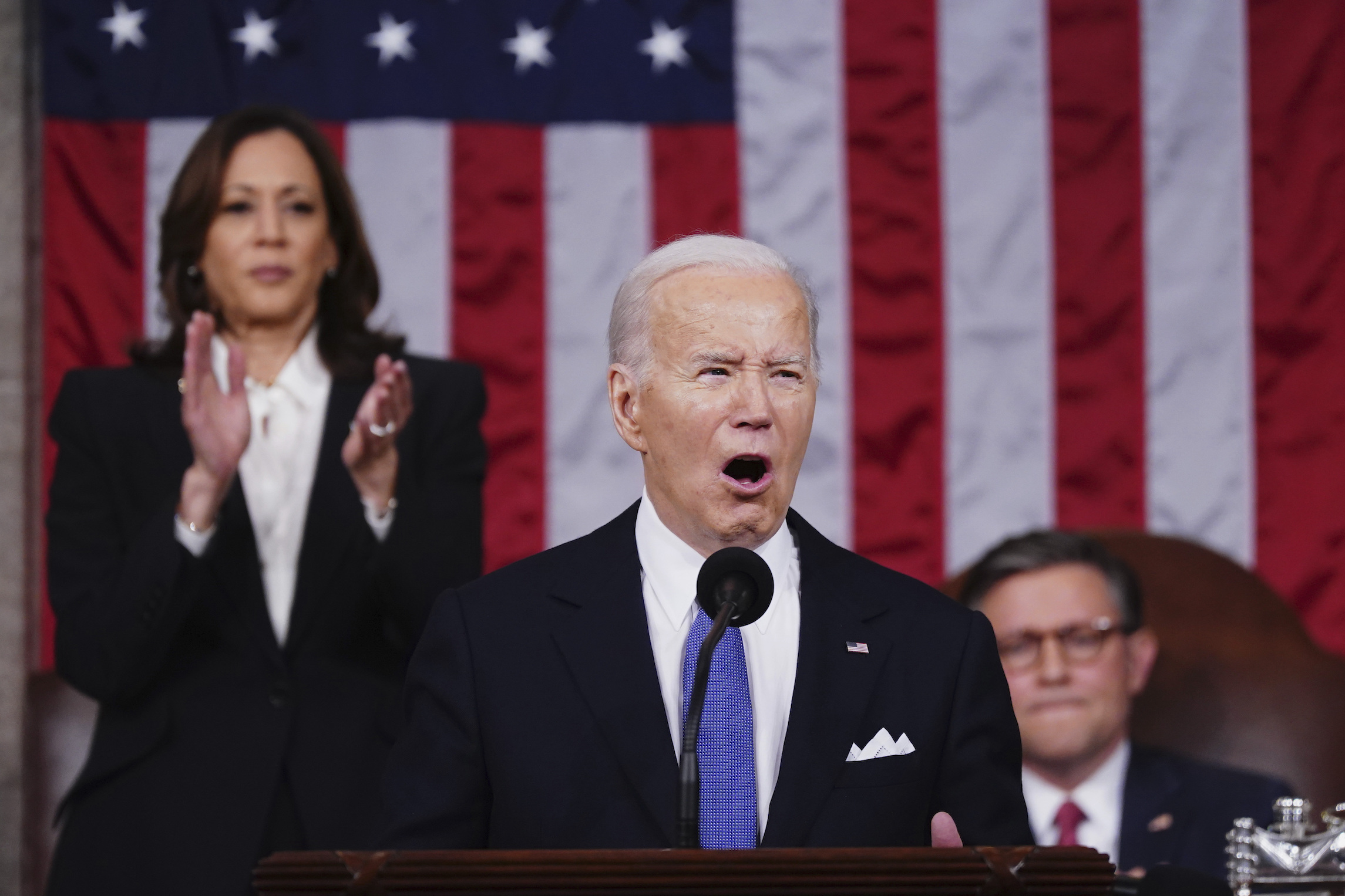 NextImg:State of the Union 2024: Biden asks Congress to fly with him to Moscow for prescription drugs - Washington Examiner