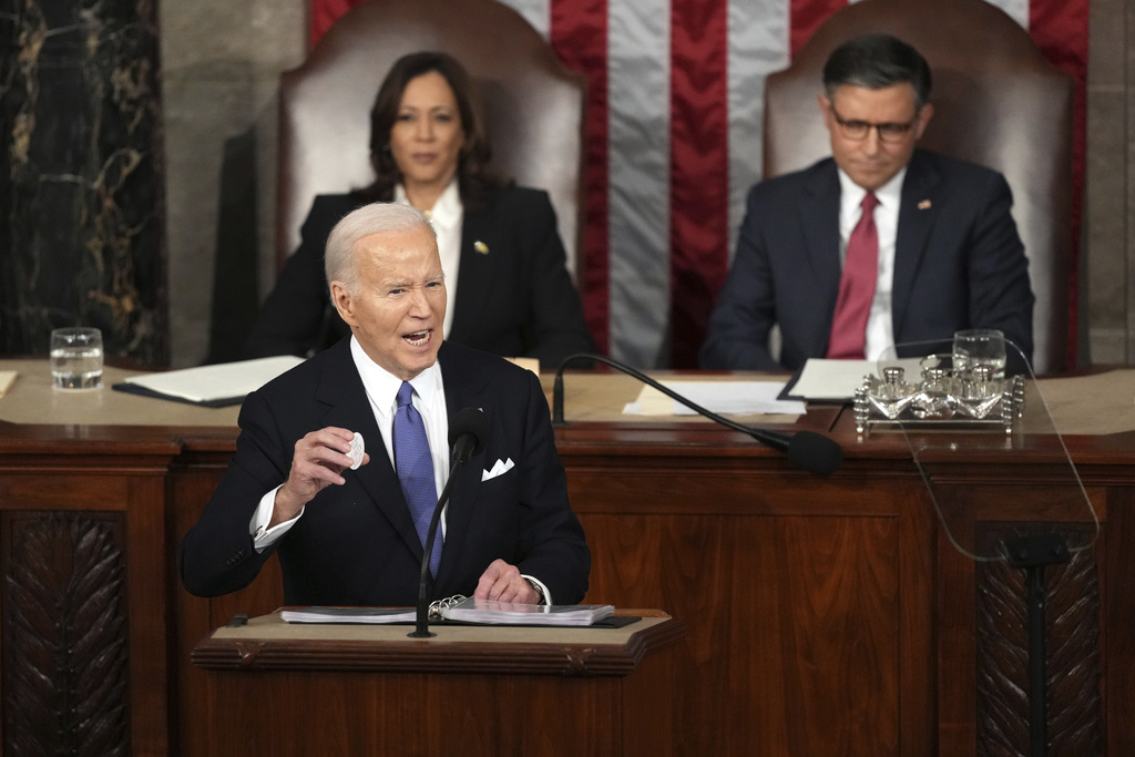 NextImg:State of the Union 2024: Gold Star father arrested for heckling Biden speech - Washington Examiner