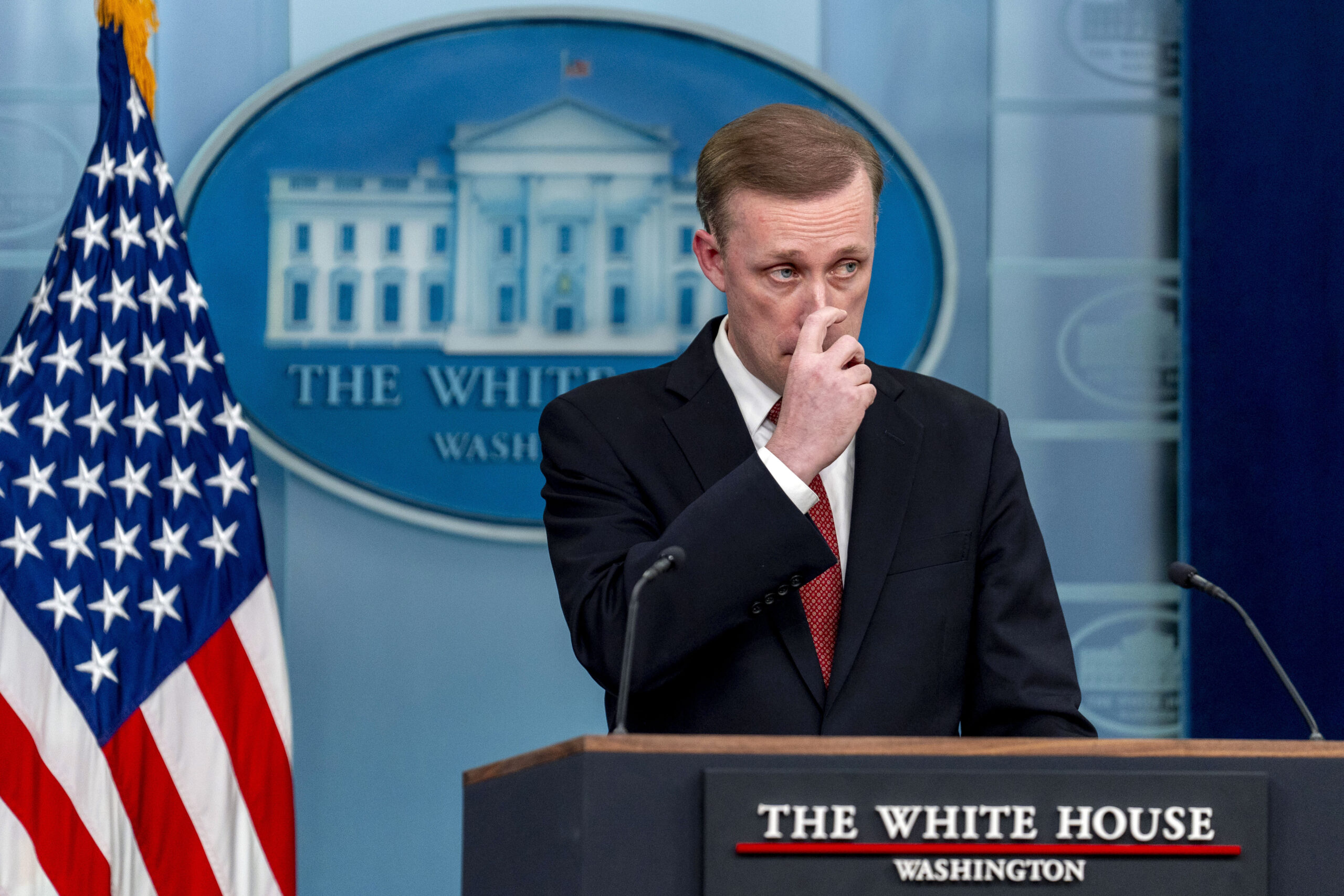 NextImg:Jake Sullivan compares question on Biden swearing to asking ‘When did you stop beating your spouse’ - Washington Examiner