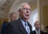Senate Republicans begin to chart post-McConnell future Senate Minority Leader Mitch McConnell (R-KY) speaks at the Capitol in Washington, Wednesday, March 20, 2024. (AP Photo/J. Scott Applewhite)