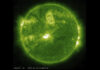 Geomagnetic storm from a solar flare could disrupt radio communications and create a striking aurora