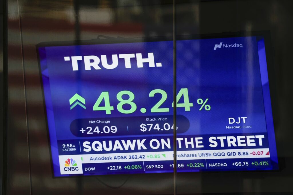 Trump’s Truth Social skyrockets on first trading day in major boost to former president