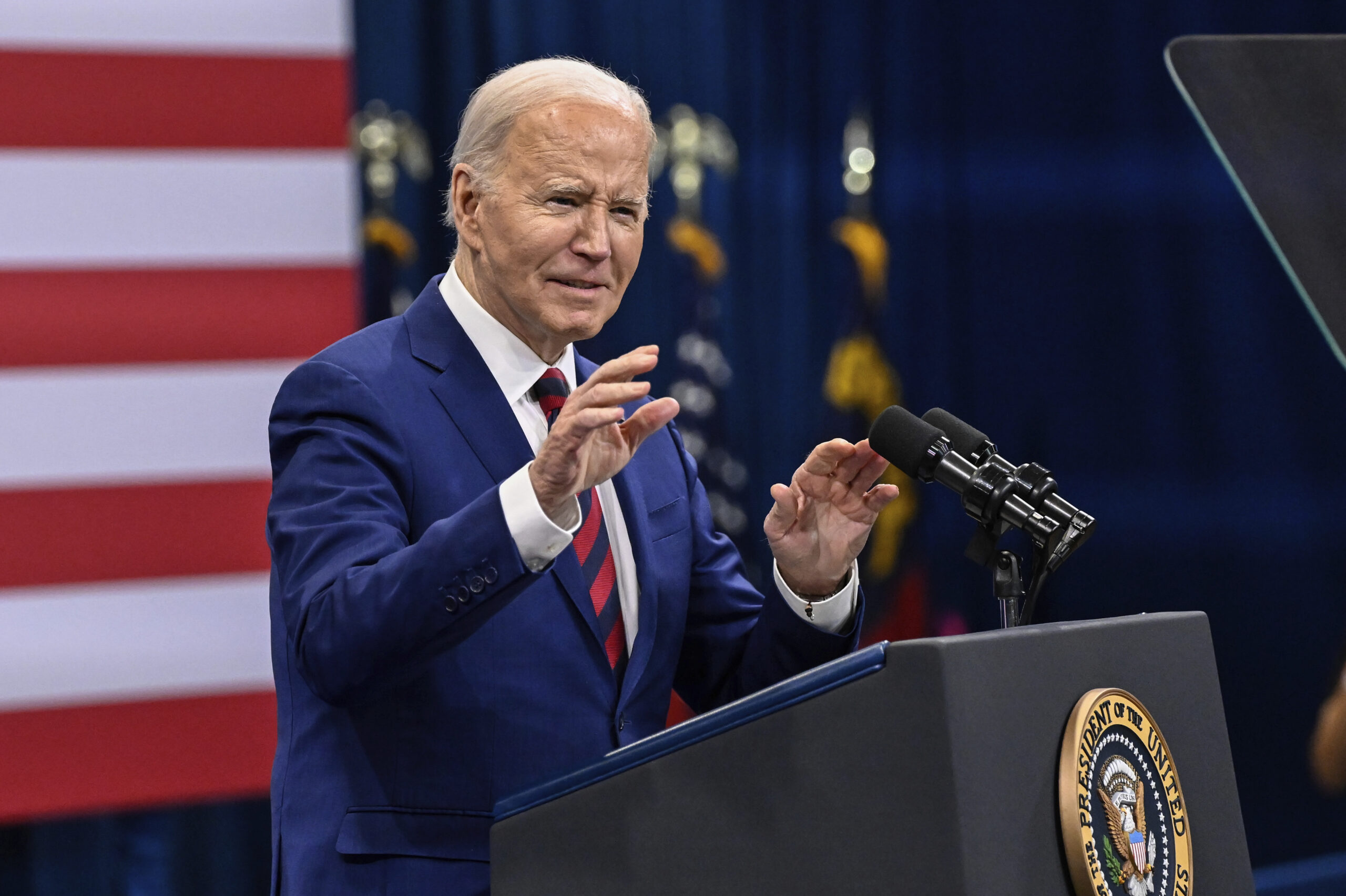 NextImg:Biden pokes fun at Trump’s ‘orange hair’ during closed-door fundraiser - Washington Examiner
