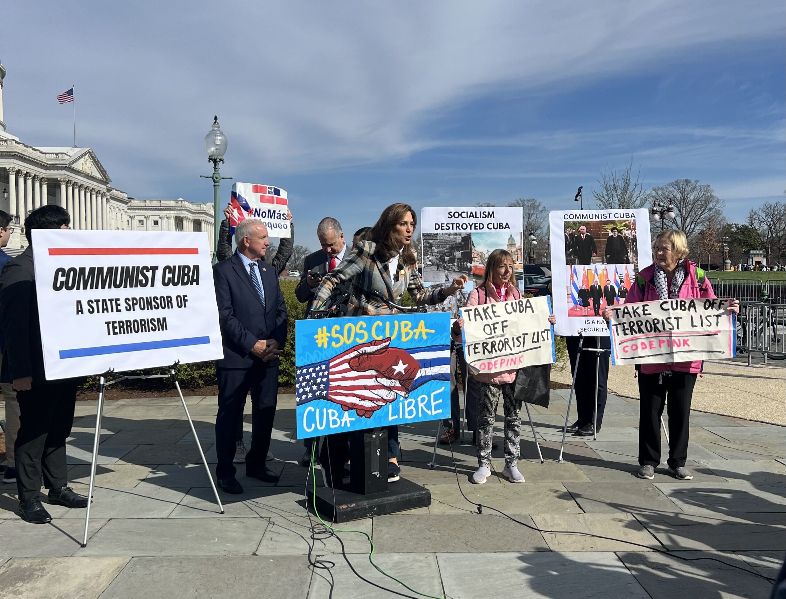 NextImg:Code Pink protesters hijack House GOP event condemning ‘Squad’ trip to Cuba - Washington Examiner