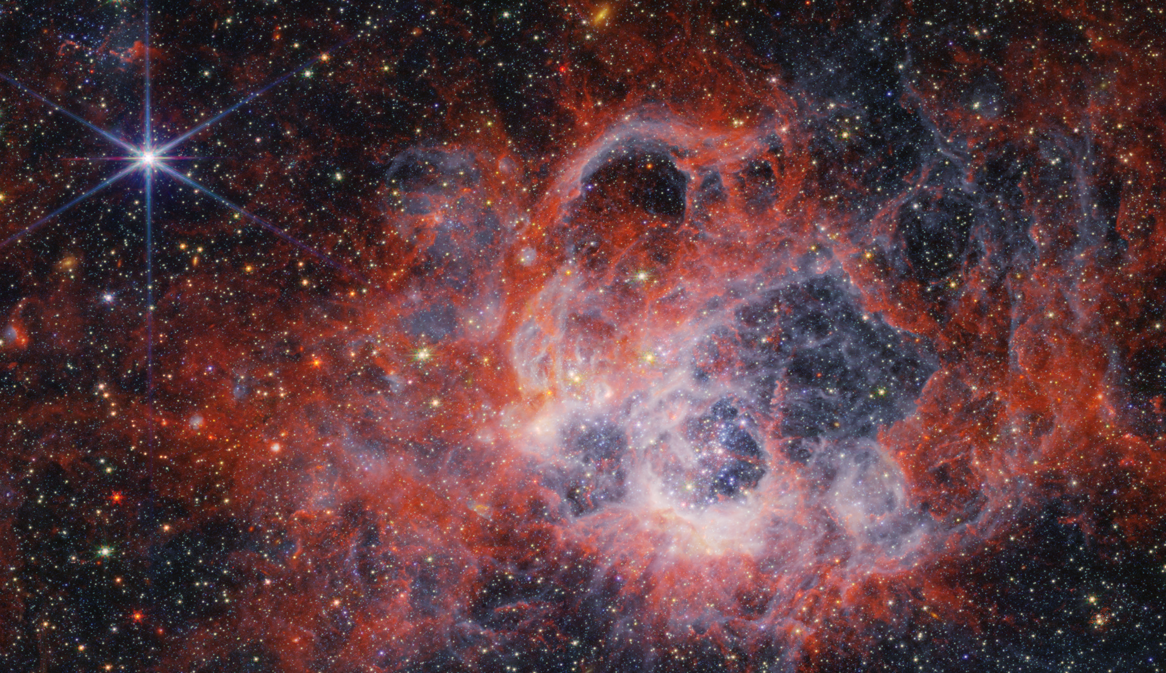 NextImg:NASA Webb Telescope captures distant star-forming region - Washington Examiner
