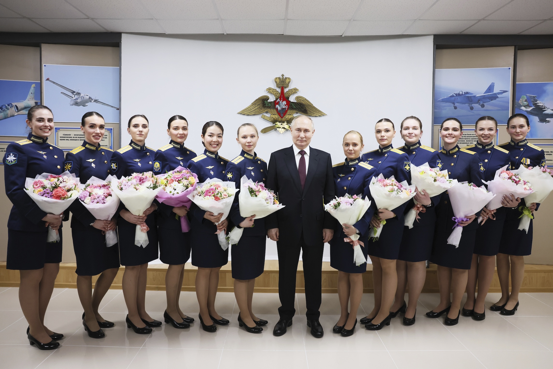 NextImg:Putin encounters ‘omnipresent romance’ when meeting ‘young female pilots’ - Washington Examiner