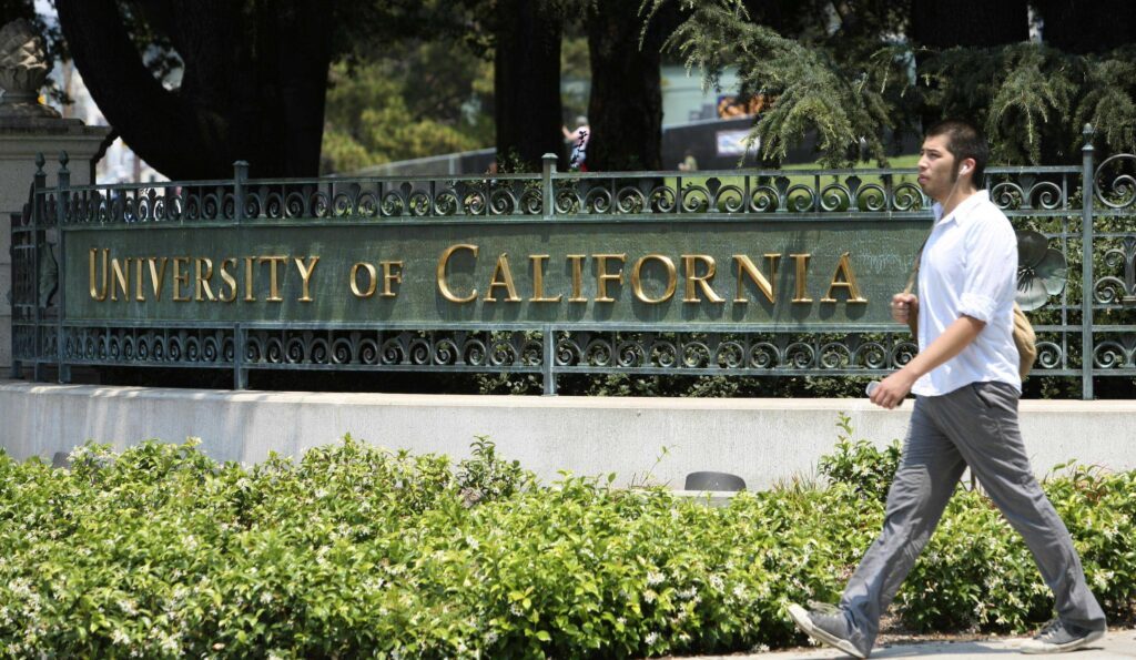 The University of California system is contemplating a ban on political speech