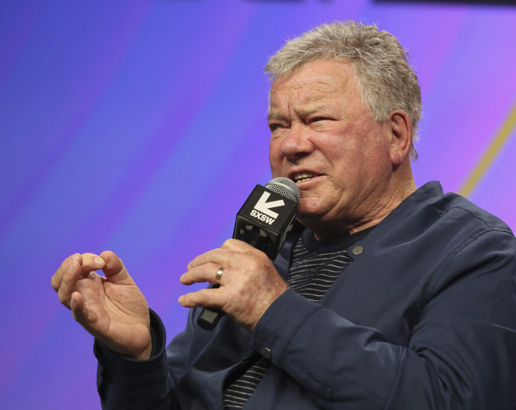 William Shatner advocates for climate action during solar eclipse