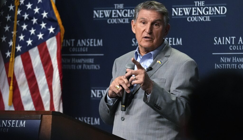 Joe Manchin hinted at the possibility of endorsing Biden while cautioning that the president has shifted too far left