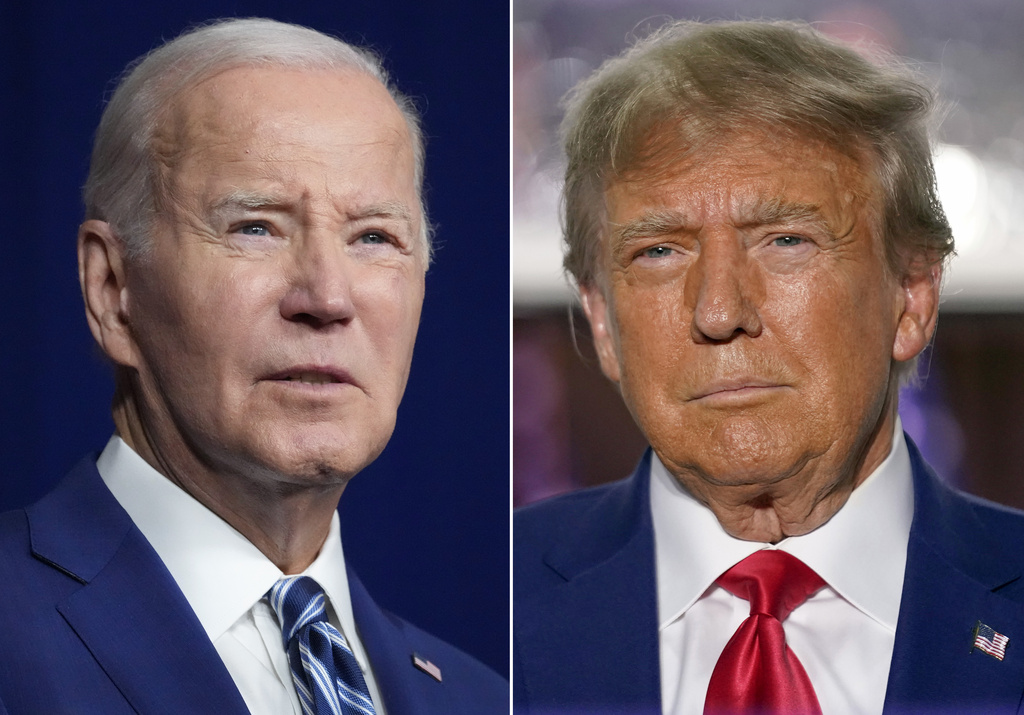 Trump invites Biden to a debate at a New York courthouse, stating, “I’ve been waiting.