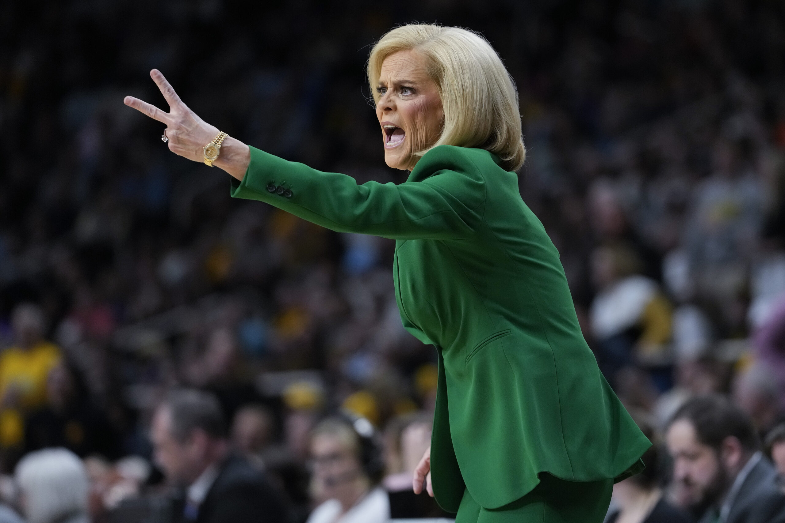 NextImg:LSU coach Kim Mulkey says her team did not ‘intentionally’ skip national anthem - Washington Examiner