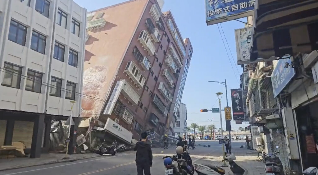 Taiwan rocked by powerful earthquake, leading to building damage and tsunami