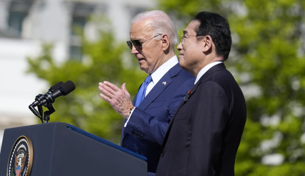 Biden emphasizes military partnership during visit by Japanese Prime Minister to White House