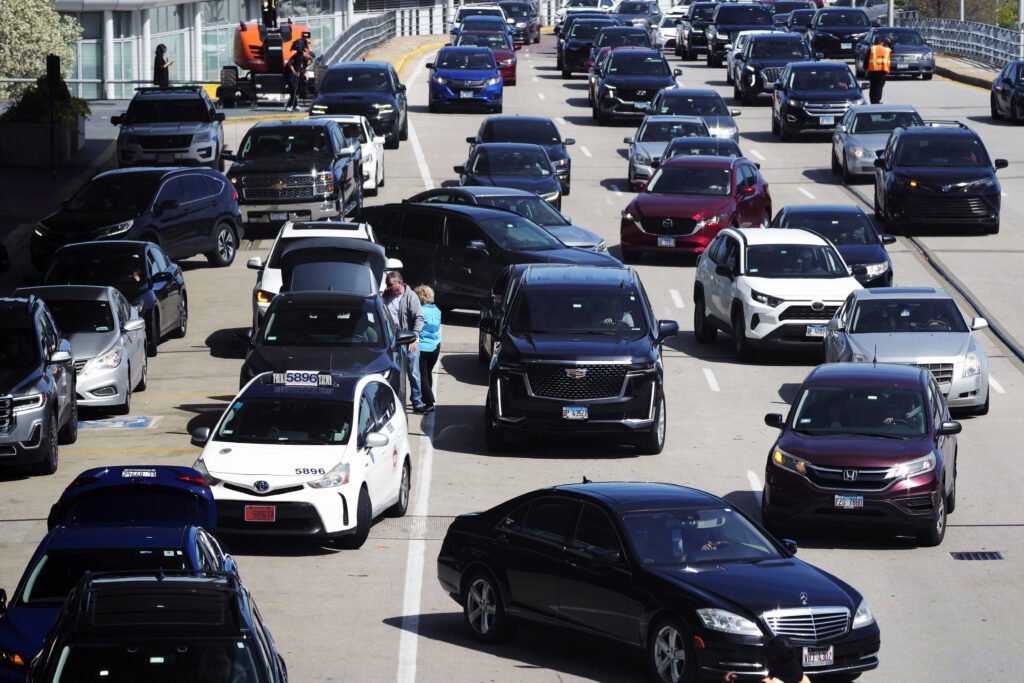 Several individuals supporting the Palestinian cause were apprehended for obstructing traffic on the way to Chicago’s O’Hare airport