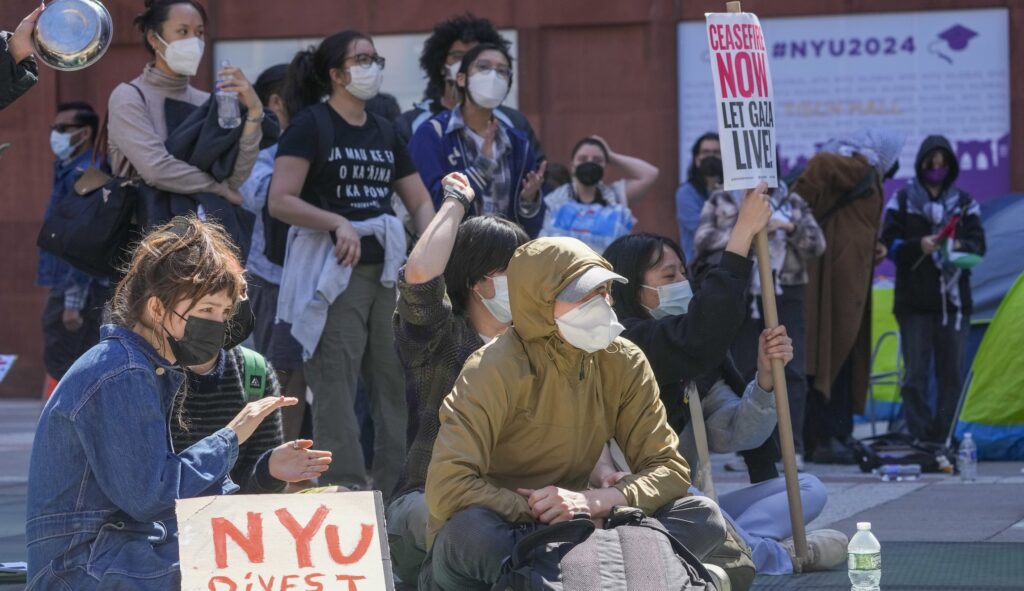 NYU students and faculty detained during heated pro-Palestinian demonstrations