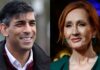 UK prime minister backs JK Rowling against Scotland police