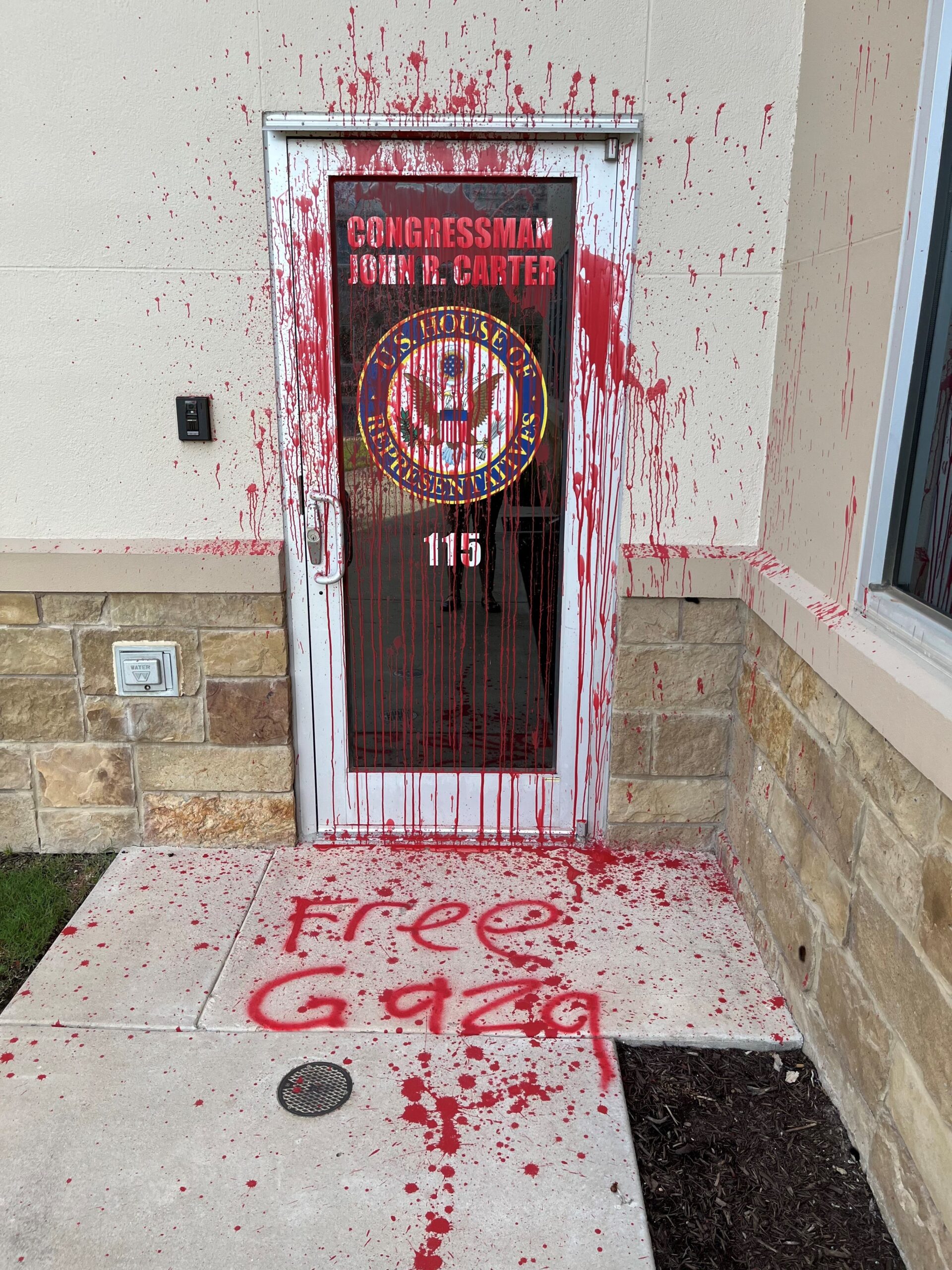 NextImg:Texas House Republican’s district office vandalized by ‘anti-Israel activists’ - Washington Examiner