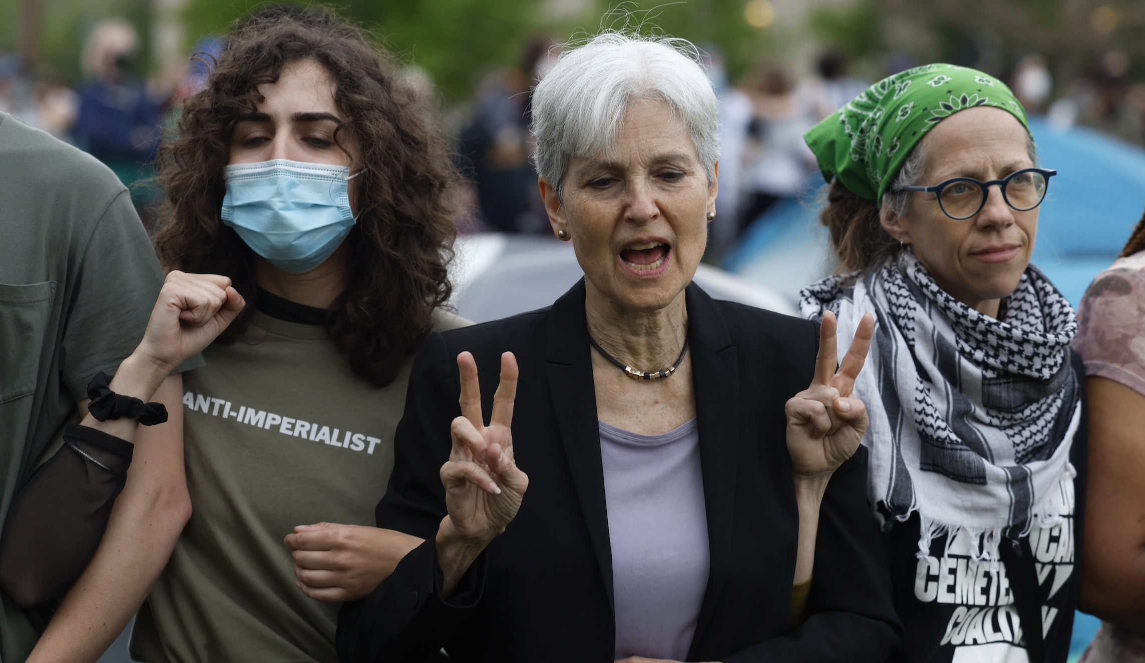 NextImg:Green Party presidential candidate Jill Stein arrested during pro-Palestinian protest - Washington Examiner