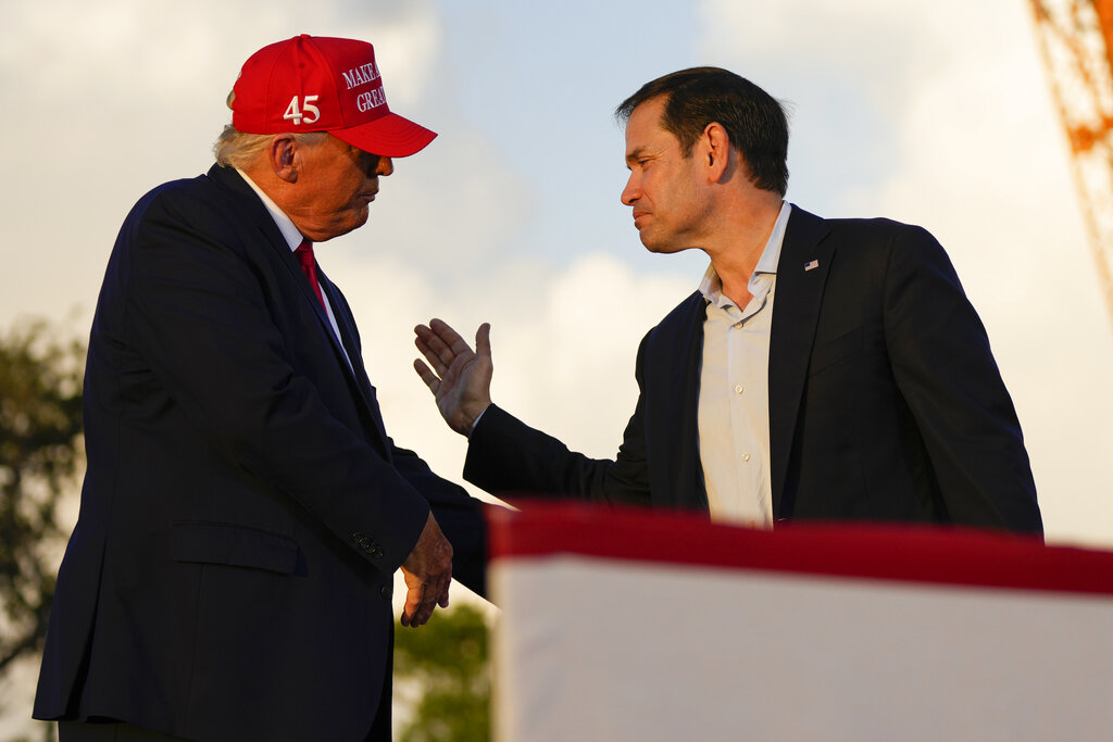 Rubio avoids departing Florida to join Trump ticket, but mentions discussing VP hurdle