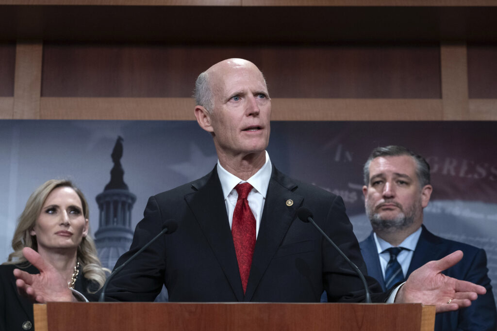 Rick Scott accuses Biden of aligning with the ‘pro-Hamas’ faction in the Democratic Party
