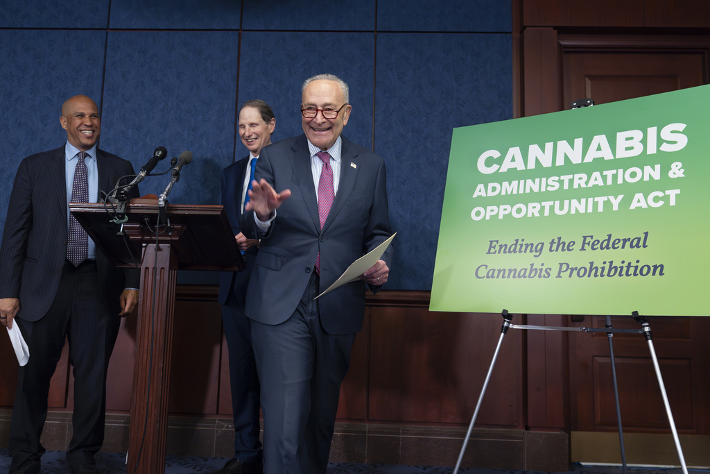 Schumer aims to leverage Biden’s cannabis rescheduling
