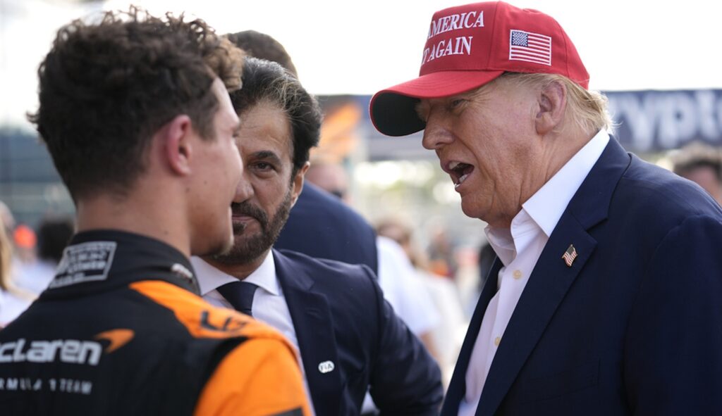Trump visits Formula One Grand Prix in Miami