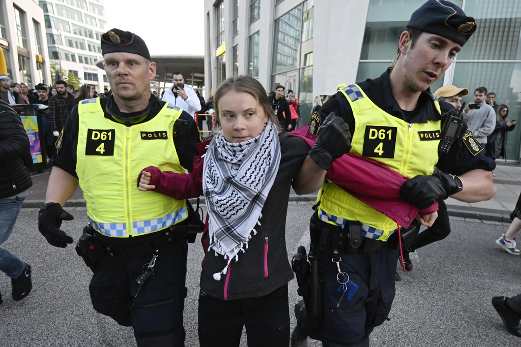 Greta Thunberg arrested at Eurovision finale