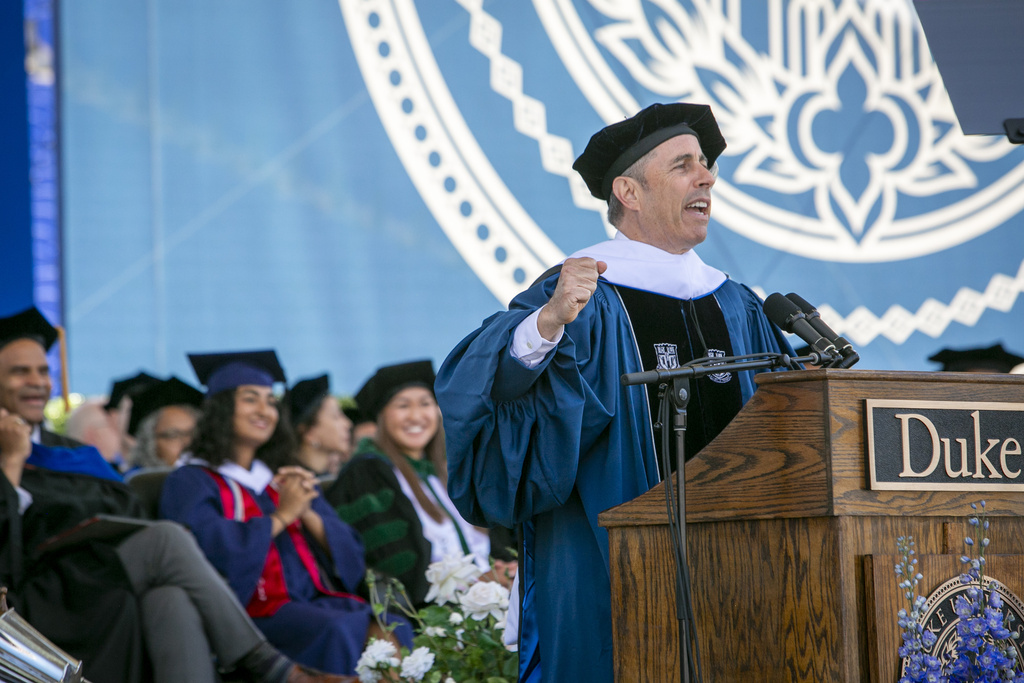 NextImg:Duke students walk out of Jerry Seinfeld’s commencement speech - Washington Examiner