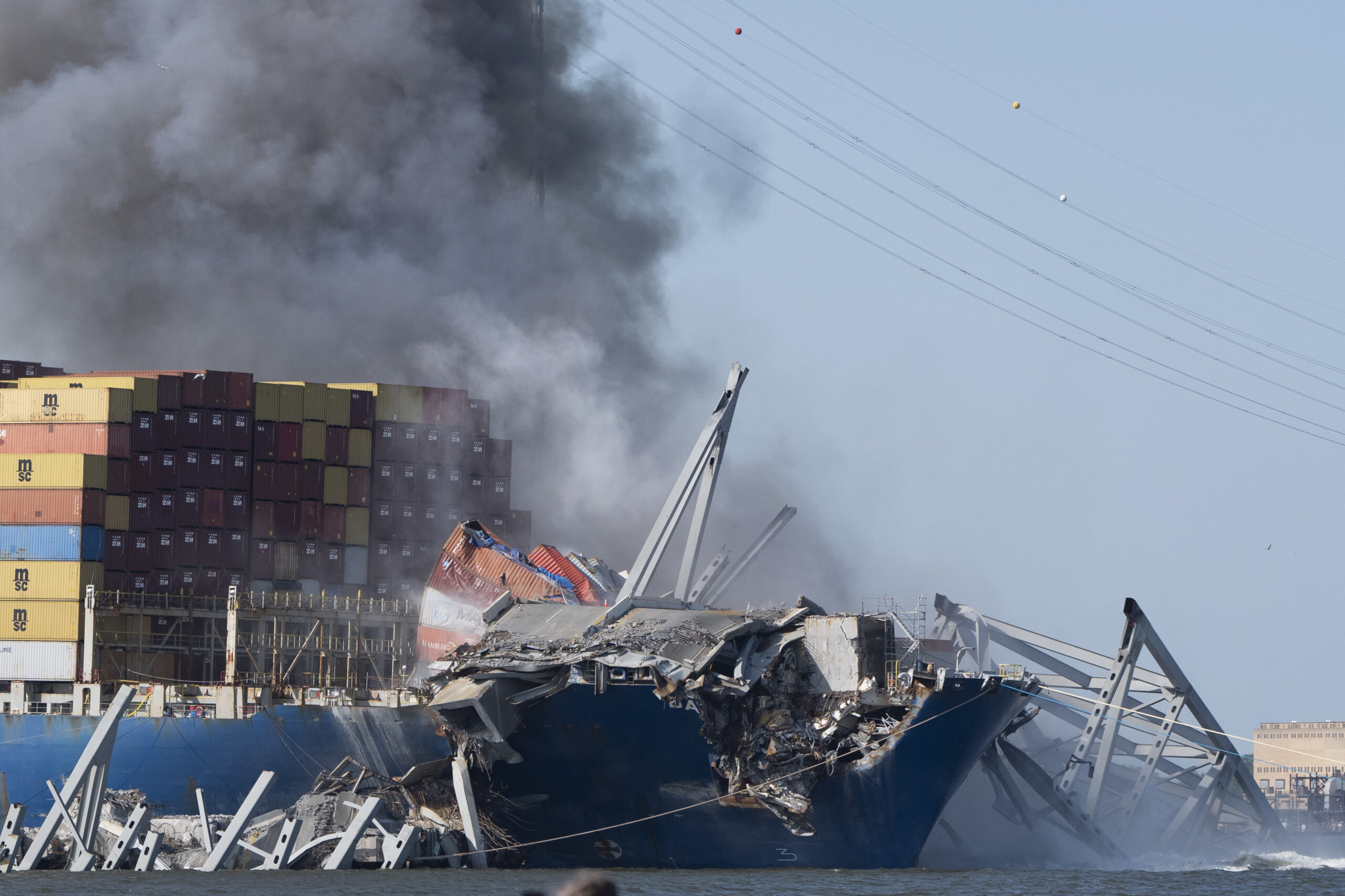 NextImg:Cargo ship that crashed into Baltimore bridge suffered power blackout hours before leaving port - Washington Examiner