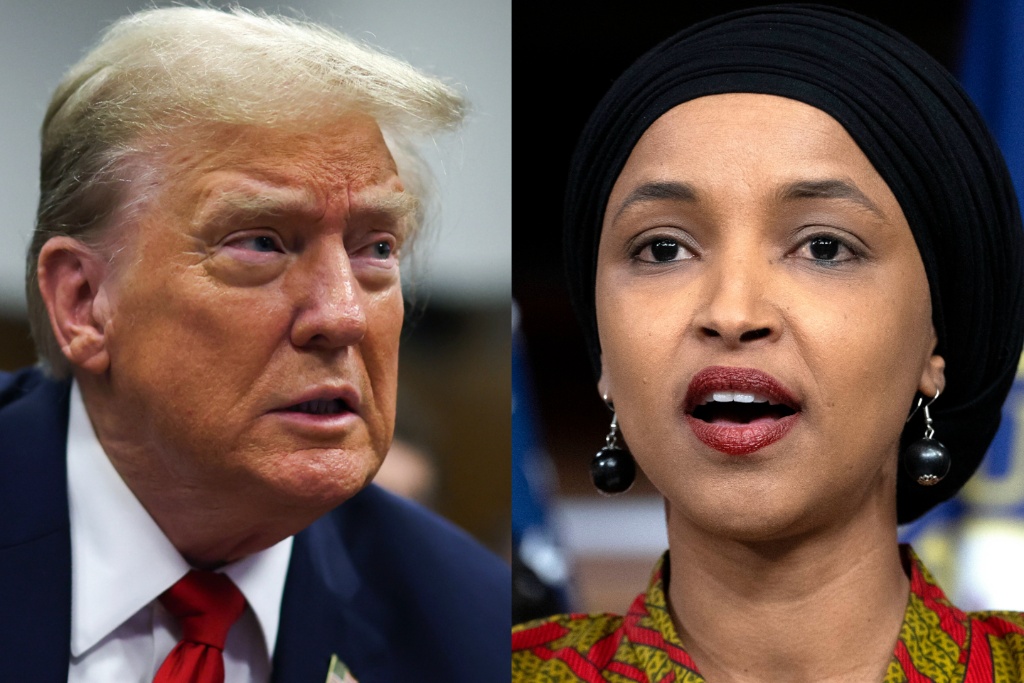 NextImg:Trump says Ilhan Omar hates Jewish people and Israel at levels ‘rarely seen before’ - Washington Examiner