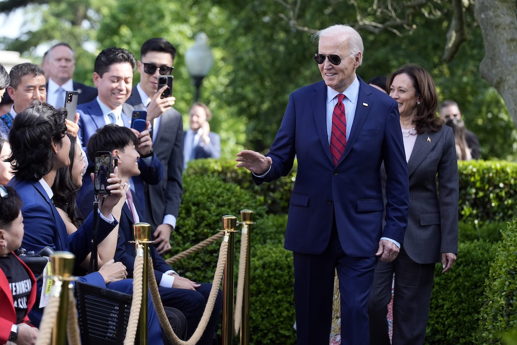 NextImg:Biden targets Trump on immigration and pandemic during reception for AANHPI Heritage Month - Washington Examiner