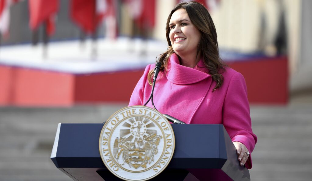 Sarah Huckabee Sanders states Arkansas will not adhere to federal transgender student protections